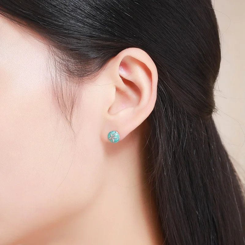 (afbeelding voor) Pandora Style Fantasie Zeester Oorknopjes - SCE205 - Bekijken 7