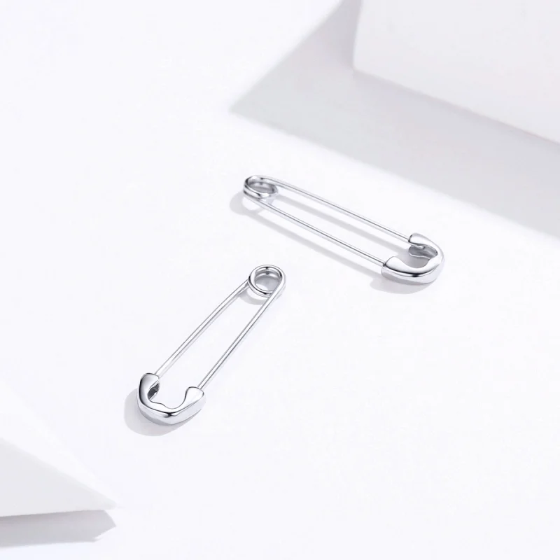 (afbeelding voor) Pandora Style Gelukkig Paperclip Oorknopjes - SCE695-A - Bekijken 3