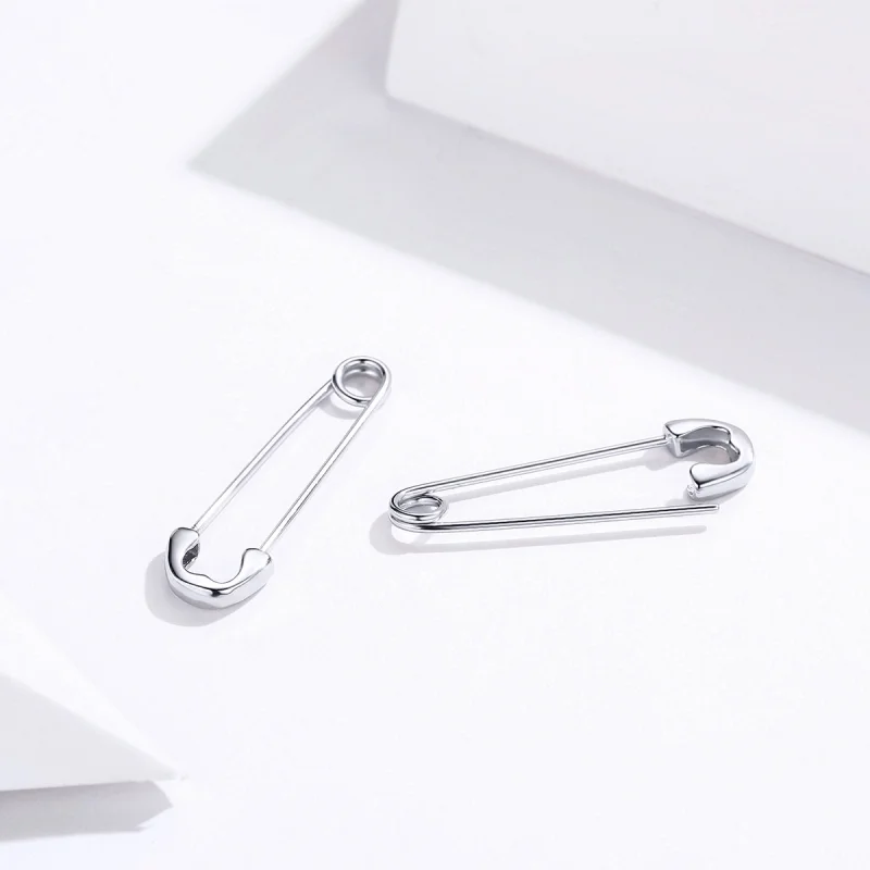 (afbeelding voor) Pandora Style Gelukkig Paperclip Oorknopjes - SCE695-A - Bekijken 4