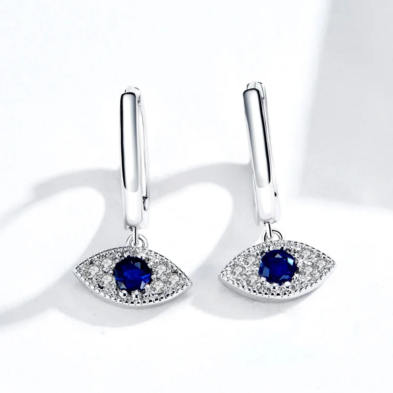 (afbeelding voor) Pandora Style Gelukkige Ogen Oorhangers - BSE274 - Bekijken 3