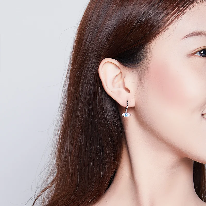 (afbeelding voor) Pandora Style Gelukkige Ogen Oorhangers - BSE274 - Bekijken 5