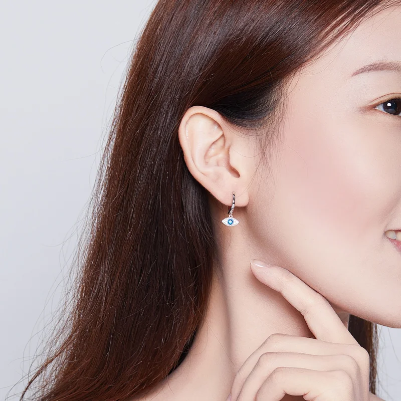 (afbeelding voor) Pandora Style Gelukkige Ogen Oorhangers - BSE274 - Bekijken 6