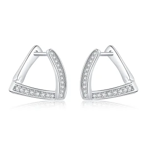 (afbeelding voor) Pandora Style Geometrisch Oorringen - SCE975