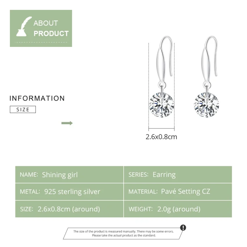 (afbeelding voor) Pandora Style Glanzend Meisje Oorhangers - BSE212 - Bekijken 3