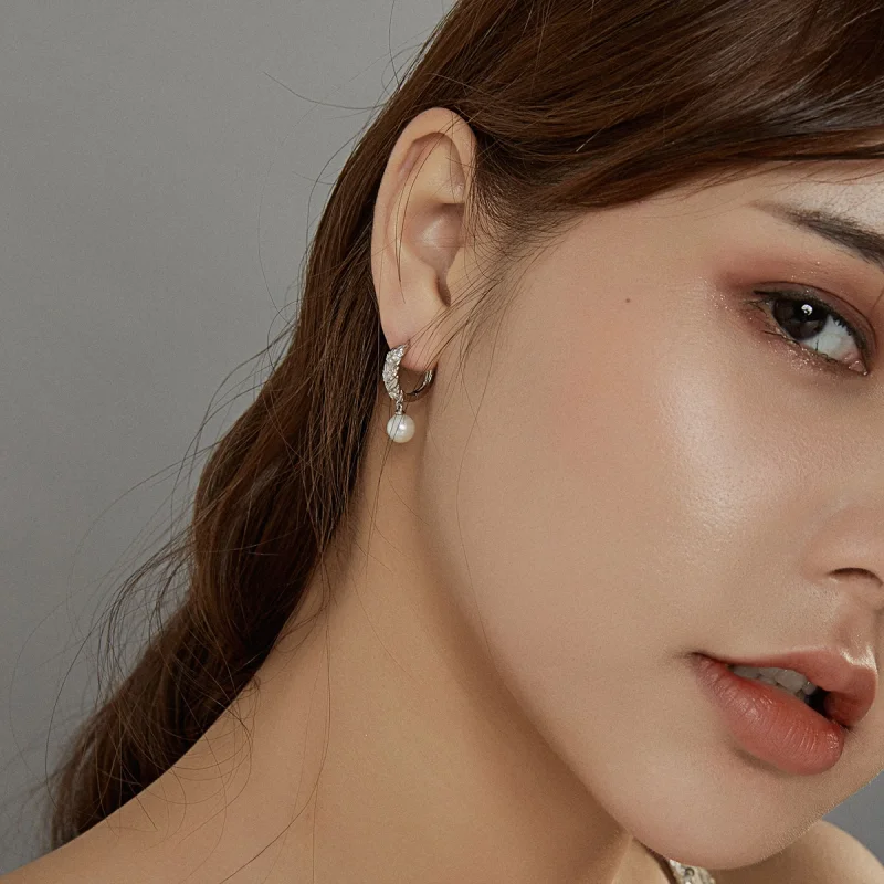 (afbeelding voor) Pandora Style Glanzende Tarwe Oorhangers - BSE446 - Bekijken 6