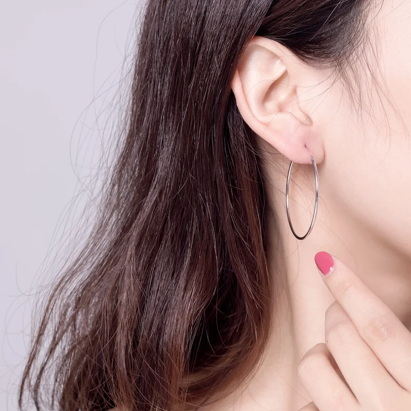 (afbeelding voor) Pandora Style Grote oorring Oorringen - SCE598 - Bekijken 4