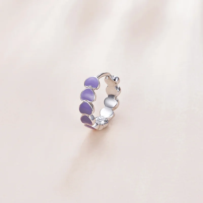 (afbeelding voor) Pandora Style Harten Oorringen - SCE1052-VT - Bekijken 2