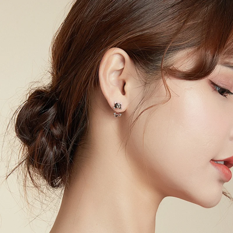 (afbeelding voor) Pandora Style Hond Oorknopjes - SCE978 - Bekijken 5