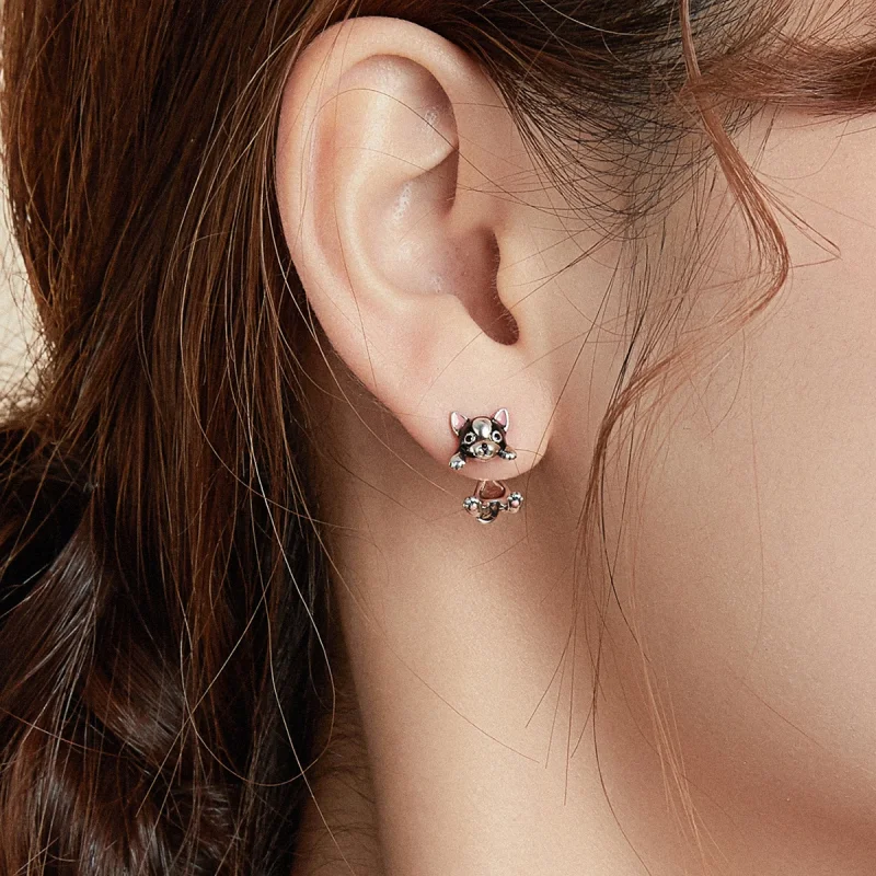 (afbeelding voor) Pandora Style Hond Oorknopjes - SCE978 - Bekijken 7