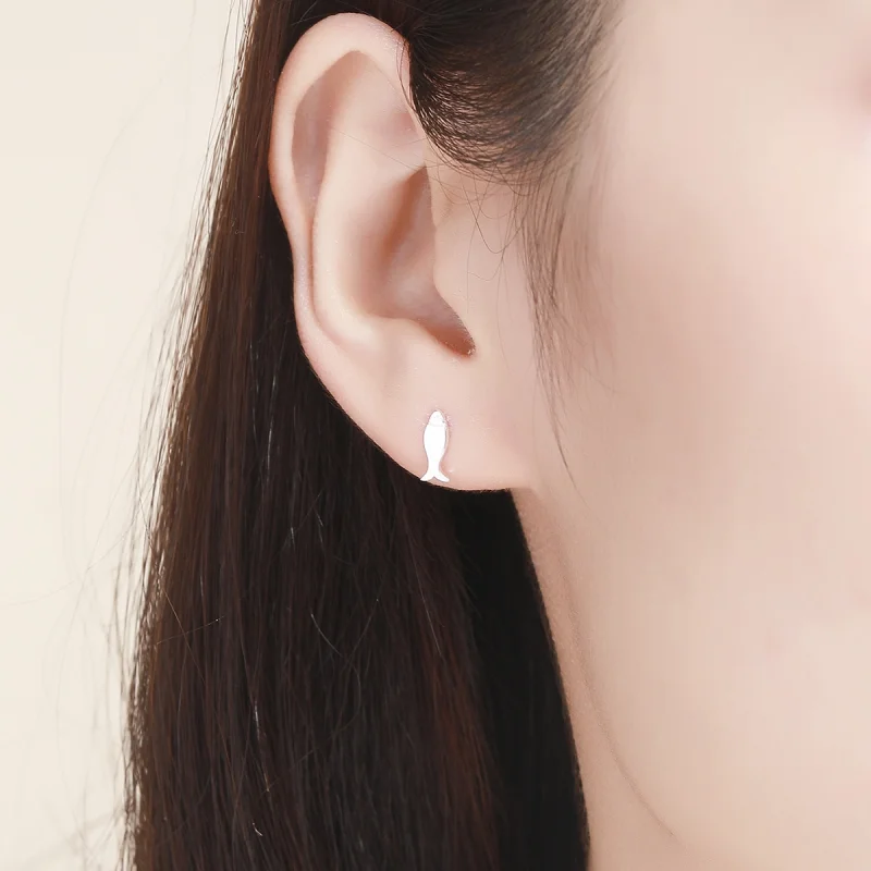 (afbeelding voor) Pandora Style Kat en vis Oorknopjes - SCE488 - Bekijken 8