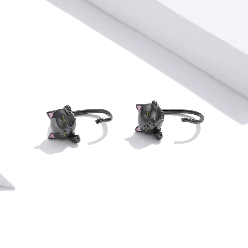 (afbeelding voor) Pandora Style Kat Oorknopjes - SCE1125 - Bekijken 4