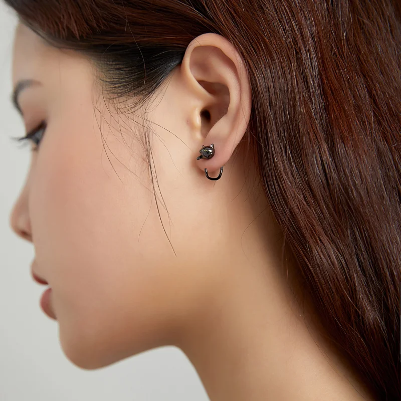 (afbeelding voor) Pandora Style Kat Oorknopjes - SCE1125 - Bekijken 6