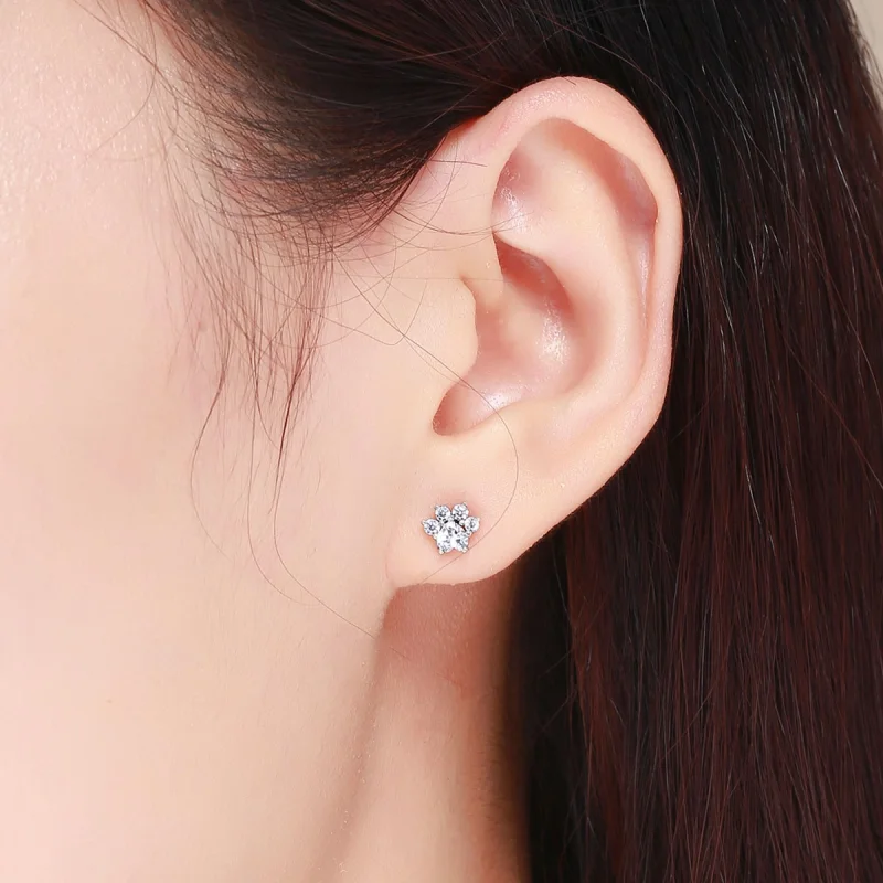 (afbeelding voor) Pandora Style Katten gezelschap Oorknopjes - SCE424 - Bekijken 7