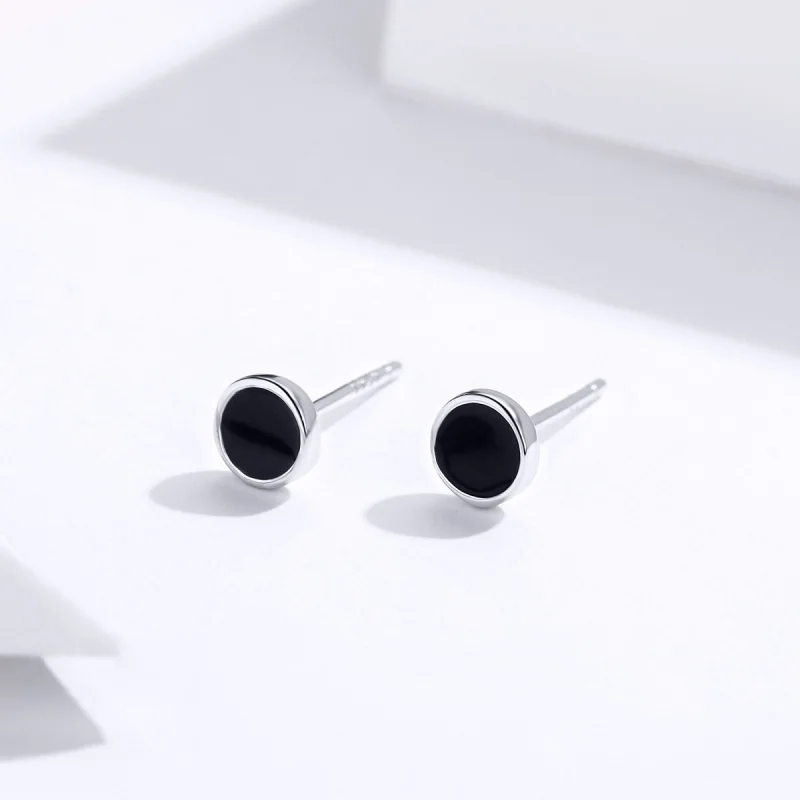 (afbeelding voor) Pandora Style Klein rond stuk Oorknopjes - SCE694 - Bekijken 2