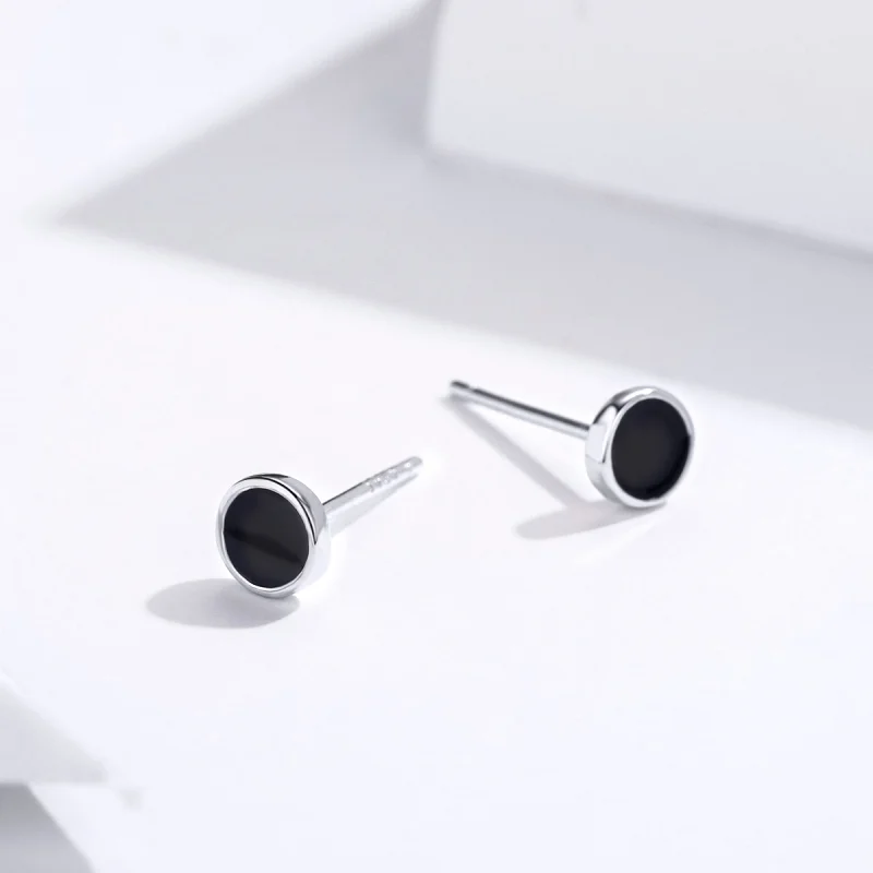 (afbeelding voor) Pandora Style Klein rond stuk Oorknopjes - SCE694 - Bekijken 3