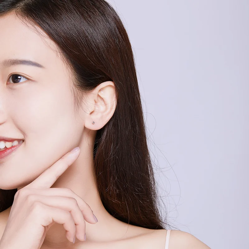 (afbeelding voor) Pandora Style kleine bal Oorknopjes - SCE581 - Bekijken 5