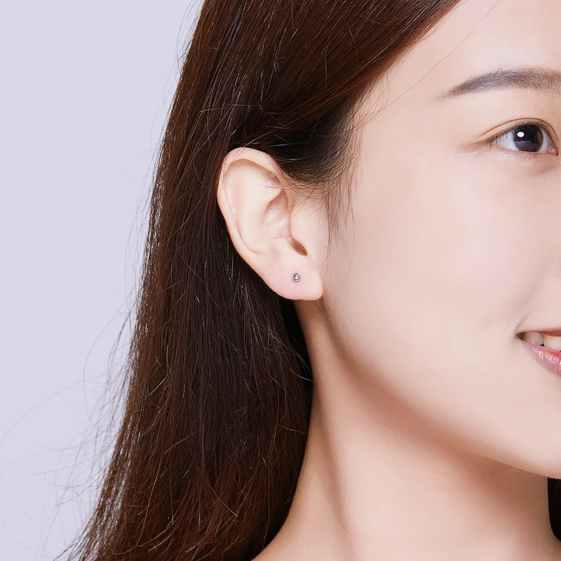 (afbeelding voor) Pandora Style kleine bal Oorknopjes - SCE581 - Bekijken 6