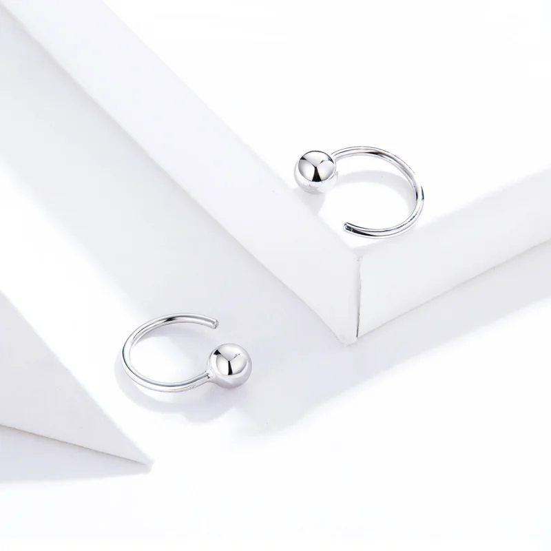 (afbeelding voor) Pandora Style kleine bal Oorringen - SCE782-A - Bekijken 2