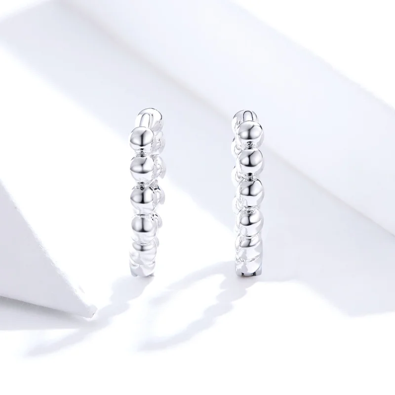 (afbeelding voor) Pandora Style kleine bal Oorringen - SCE807-A - Bekijken 2