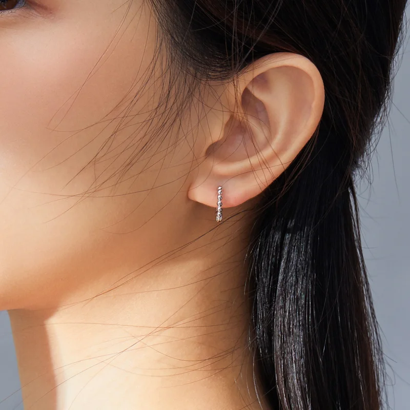 (afbeelding voor) Pandora Style kleine bal Oorringen - SCE807-A - Bekijken 6