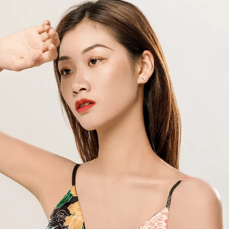 (afbeelding voor) Pandora Style kleine cirkel Oorknopjes - SCE767 - Bekijken 6