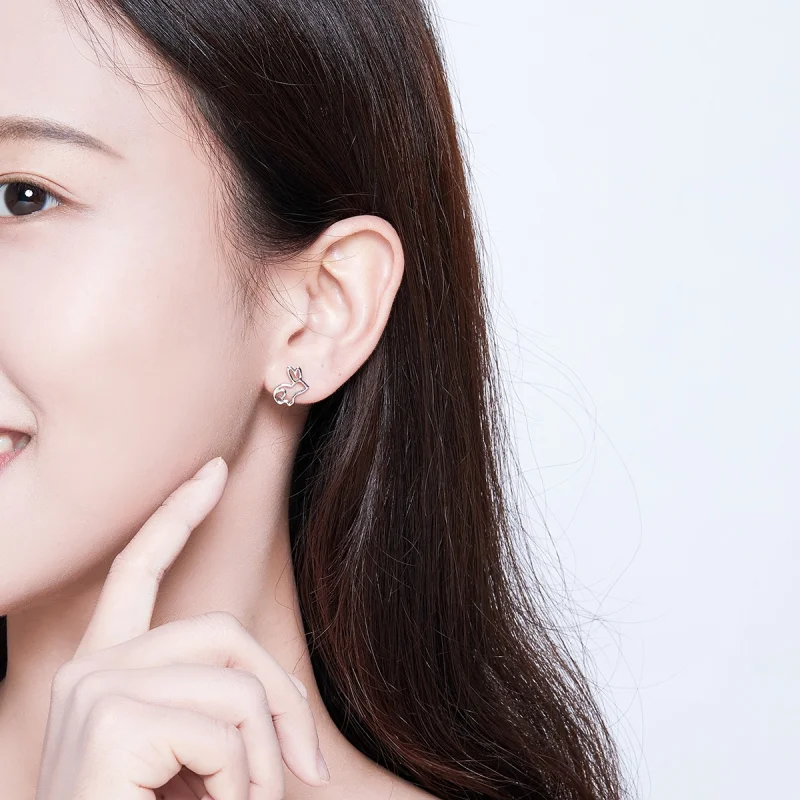 (afbeelding voor) Pandora Style konijn Oorknopjes - SCE698 - Bekijken 7