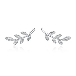 (afbeelding voor) Pandora Style Lente Bladeren Oorknopjes - BSE031