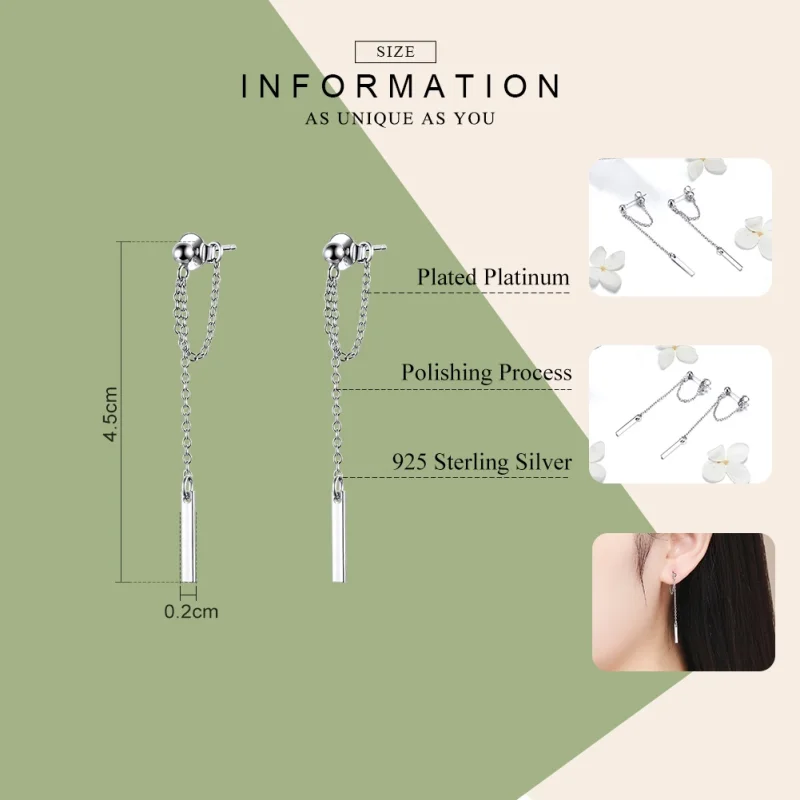 (afbeelding voor) Pandora Style Lichtgeometrie Oorhangers - SCE550 - Bekijken 2