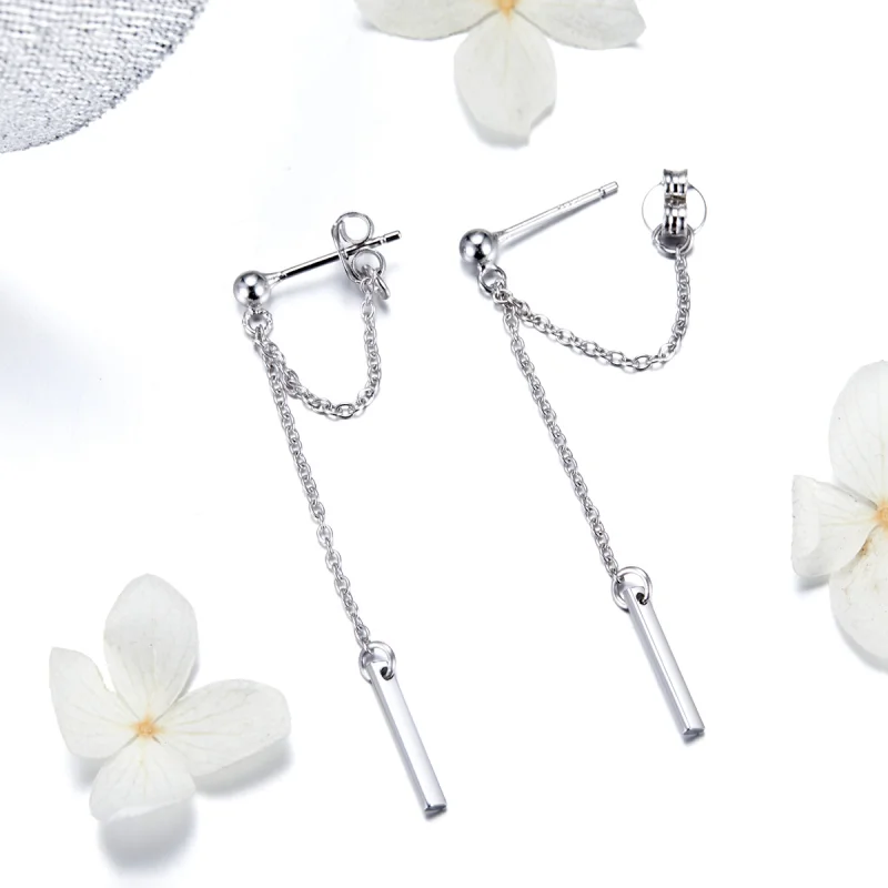 (afbeelding voor) Pandora Style Lichtgeometrie Oorhangers - SCE550 - Bekijken 4