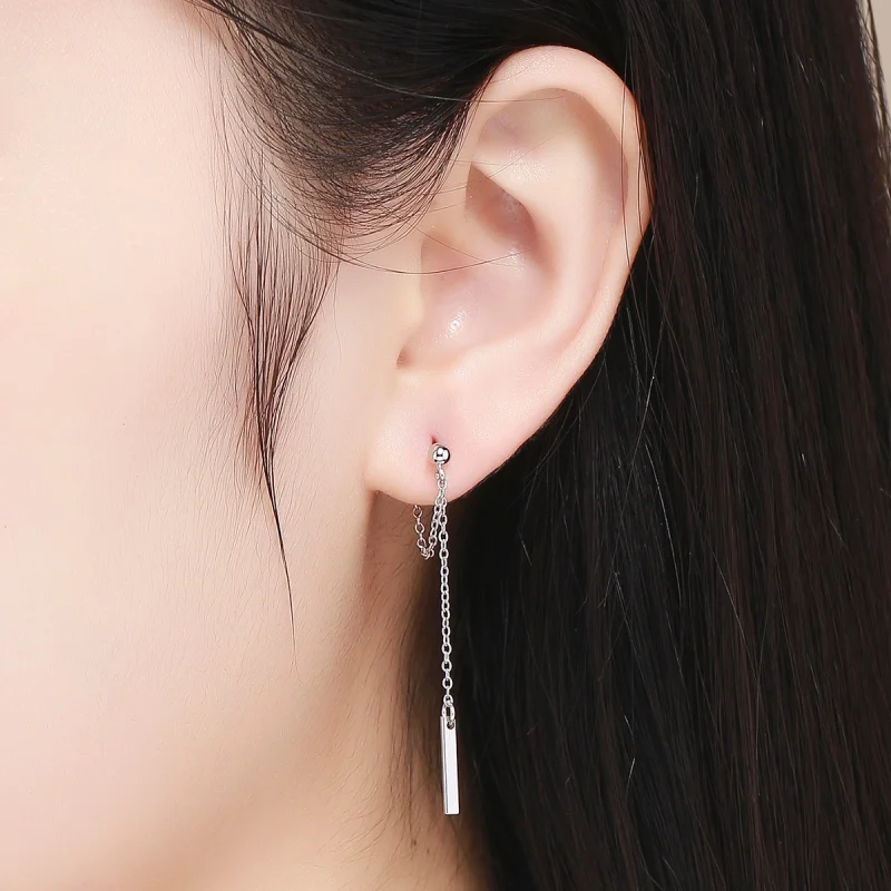 (afbeelding voor) Pandora Style Lichtgeometrie Oorhangers - SCE550 - Bekijken 5