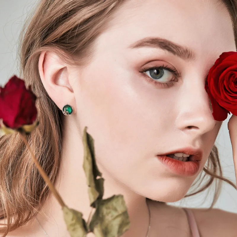 (afbeelding voor) Pandora Style Liefde Bloemen Oorknopjes - SCE383 - Bekijken 8