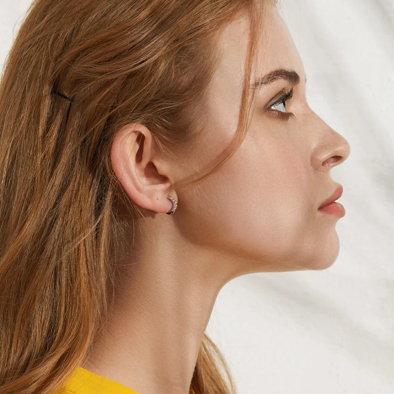 (afbeelding voor) Pandora Style Maan ster Oorringen - BSE289 - Bekijken 9