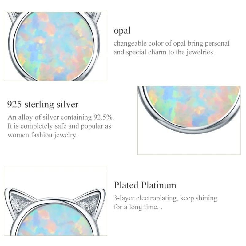 (afbeelding voor) Pandora Style Miauw ster Oorknopjes - SCE538-Q - Bekijken 3