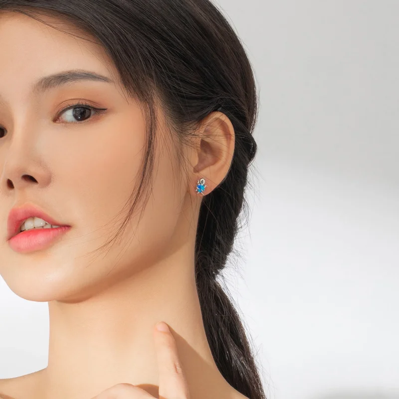 (afbeelding voor) Pandora Style Mooie Octopus Oorknopjes - SCE881 - Bekijken 5