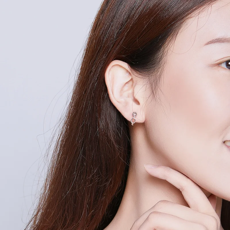 (afbeelding voor) Pandora Style Oneindige liefde Oorringen - SCE743 - Bekijken 6