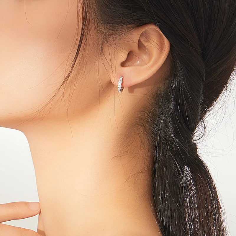 (afbeelding voor) Pandora Style Oneindigheidssymbool Oorringen - SCE872 - Bekijken 5