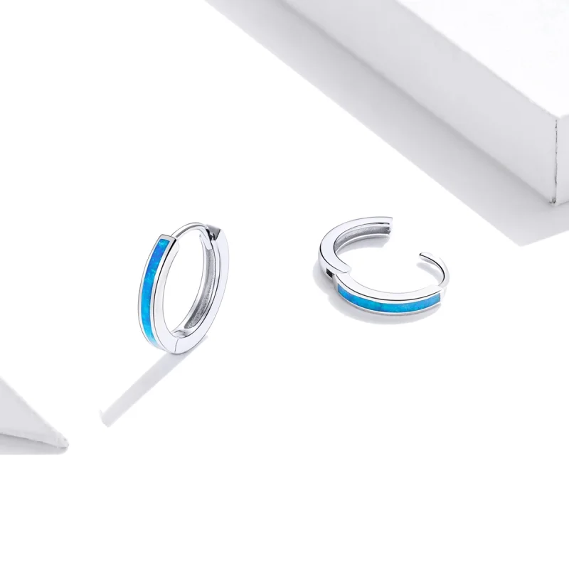 (afbeelding voor) Pandora Style Opaal Oorringen - SCE992 - Bekijken 4