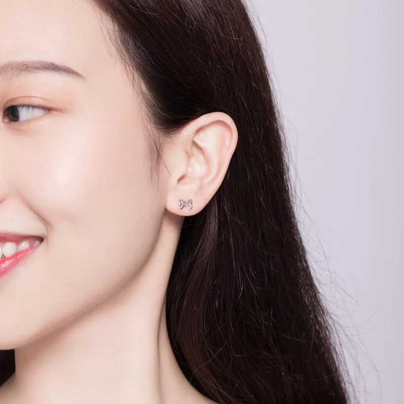 (afbeelding voor) Pandora Style Opengewerkte poot Oorknopjes - SCE649 - Bekijken 7