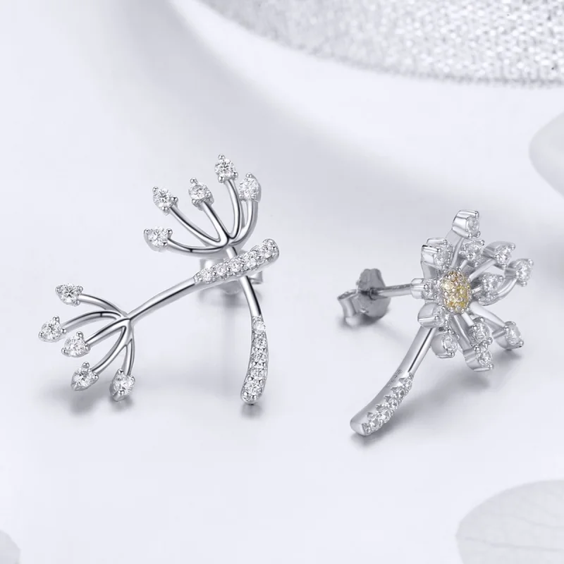 (afbeelding voor) Pandora Style Paardebloem liefde Oorknopjes - SCE506 - Bekijken 5