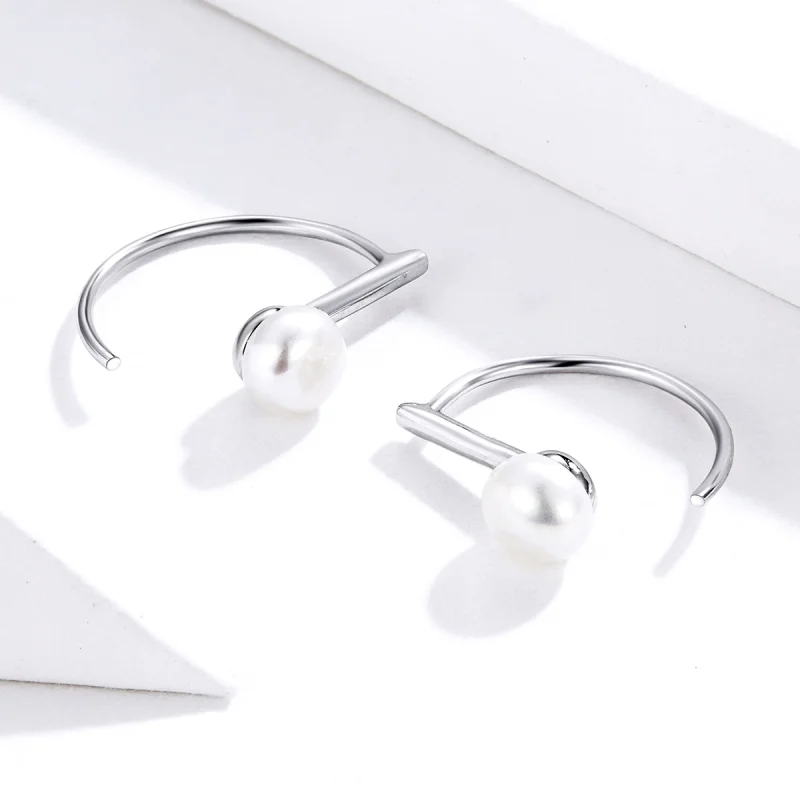 (afbeelding voor) Pandora Style Parel Oorhangers - SCE604-A - Bekijken 2