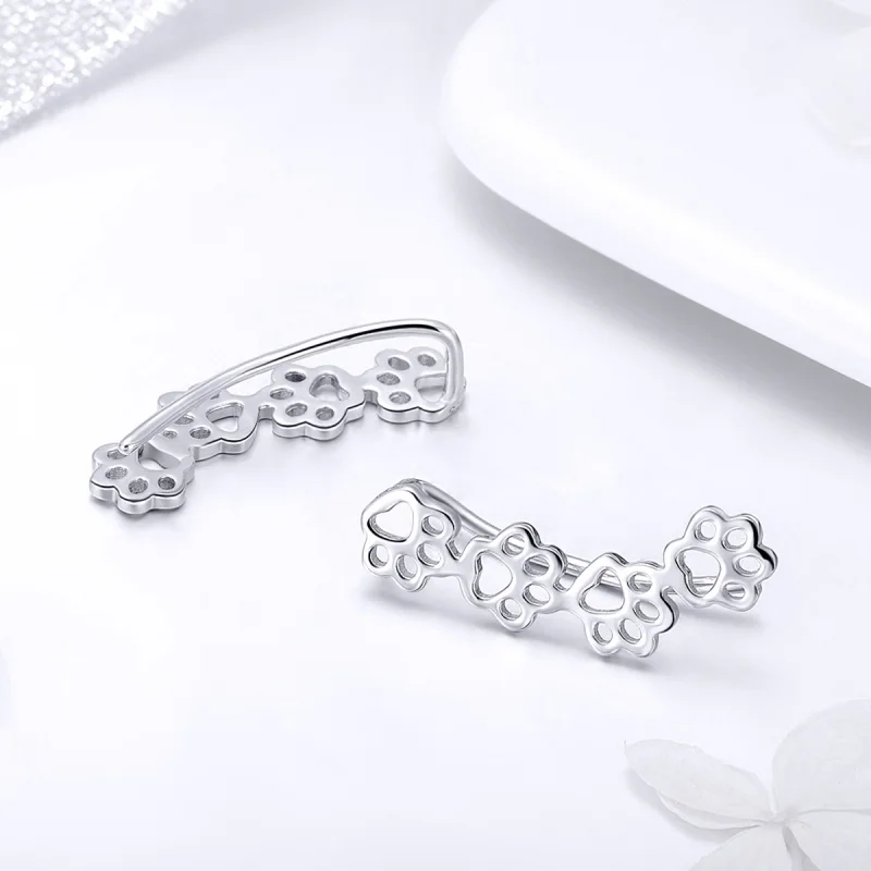 (afbeelding voor) Pandora Style Pootpad Oorknopjes - SCE430 - Bekijken 4