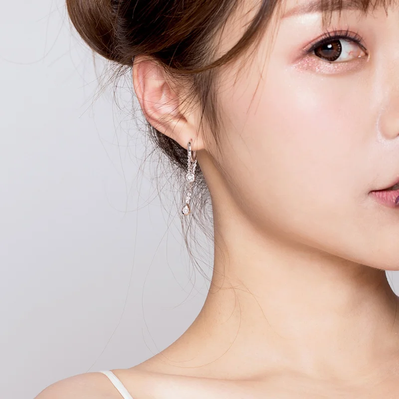 (afbeelding voor) Pandora Style Puberteit Oorhangers - SCE638 - Bekijken 5