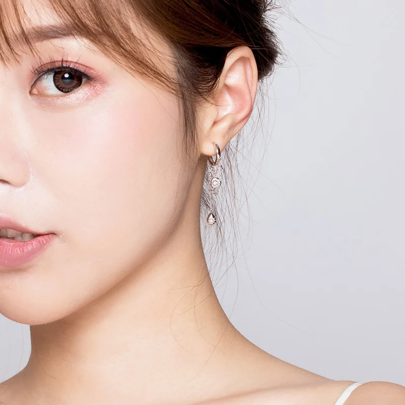 (afbeelding voor) Pandora Style Puberteit Oorhangers - SCE638 - Bekijken 6