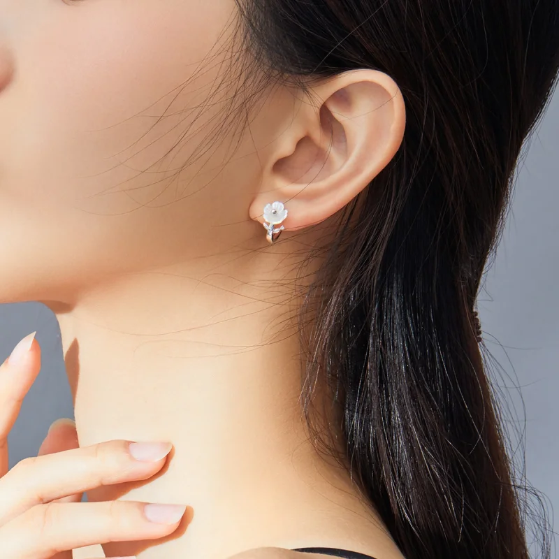 (afbeelding voor) Pandora Style Pure bloemen Oorringen - BSE321 - Bekijken 7