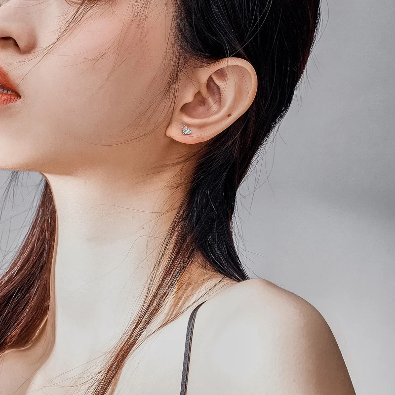 (afbeelding voor) Pandora Style Regenboog Hart Oorknopjes - SCE787 - Bekijken 5