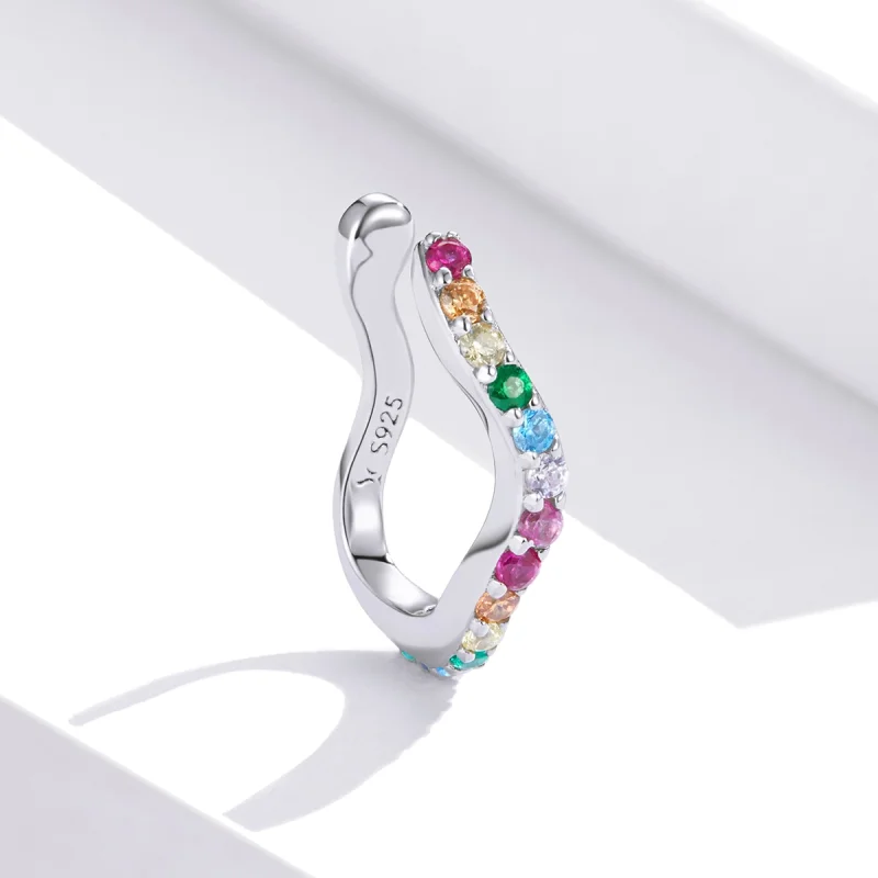 (afbeelding voor) Pandora Style Regenboog Oorclip - SCE894 - Bekijken 2