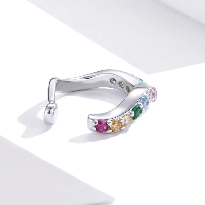(afbeelding voor) Pandora Style Regenboog Oorclip - SCE894 - Bekijken 4