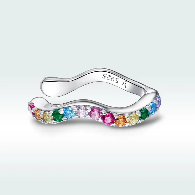(afbeelding voor) Pandora Style Regenboog Oorclip - SCE894 - Bekijken 5