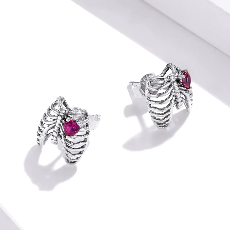 (afbeelding voor) Pandora Style Ribben Oorknopjes - SCE970 - Bekijken 4