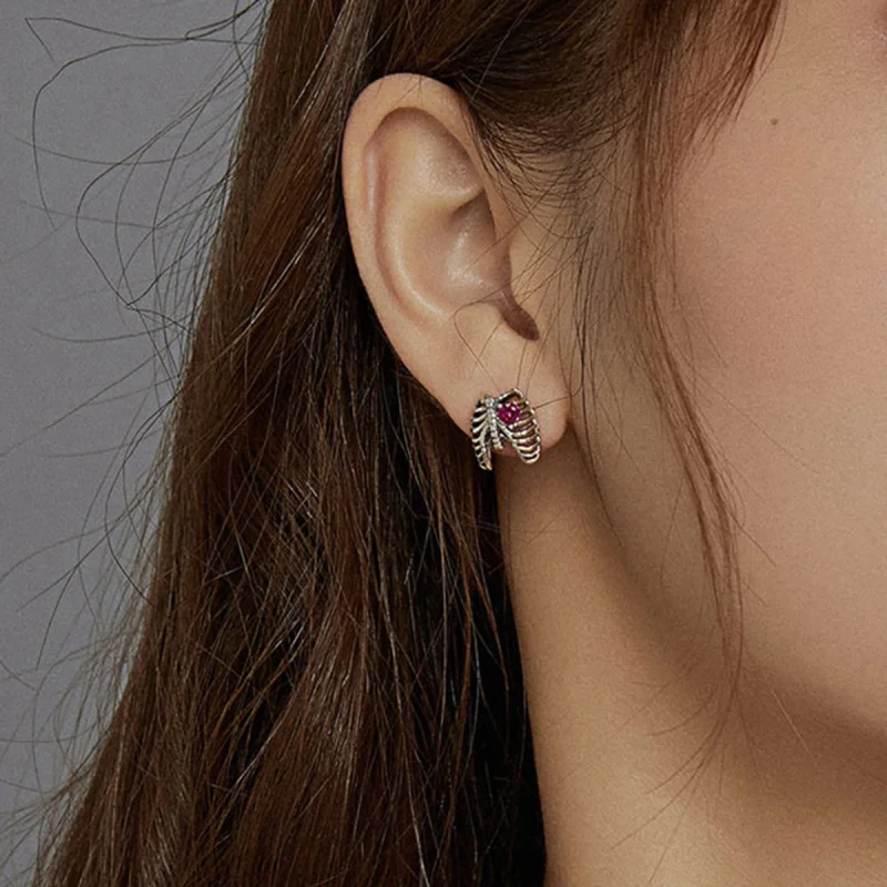 (afbeelding voor) Pandora Style Ribben Oorknopjes - SCE970 - Bekijken 7